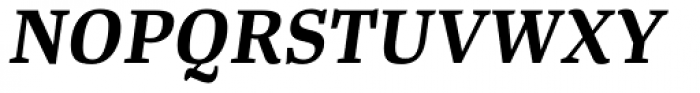 Tanger Serif Medium SemiBold Italic Font UPPERCASE