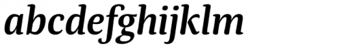 Tanger Serif Medium SemiBold Italic Font LOWERCASE