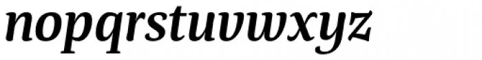Tanger Serif Medium SemiBold Italic Font LOWERCASE