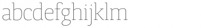 Tanger Serif Medium UltraLight Font LOWERCASE