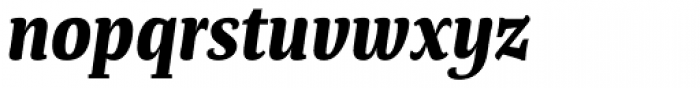 Tanger Serif Narrow Bold Italic Font LOWERCASE