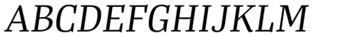 Tanger Serif Narrow Book Italic Font UPPERCASE