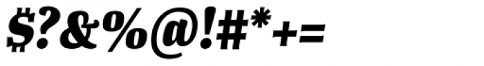 Tanger Serif Narrow ExtraBold Italic Font OTHER CHARS