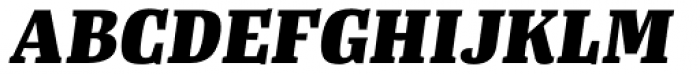 Tanger Serif Narrow ExtraBold Italic Font UPPERCASE