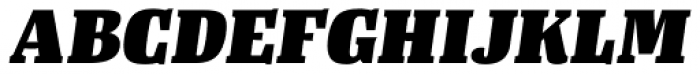 Tanger Serif Narrow Heavy Italic Font UPPERCASE