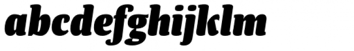 Tanger Serif Narrow Heavy Italic Font LOWERCASE