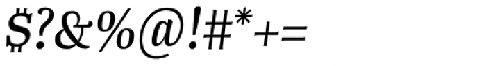 Tanger Serif Narrow Italic Font OTHER CHARS