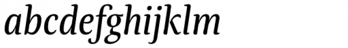 Tanger Serif Narrow Italic Font LOWERCASE