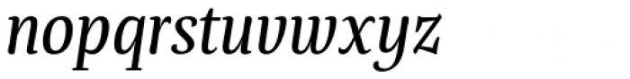 Tanger Serif Narrow Italic Font LOWERCASE
