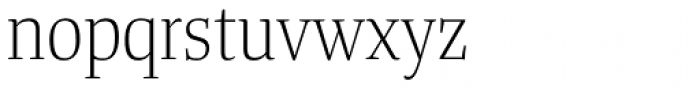 Tanger Serif Narrow Light Font LOWERCASE
