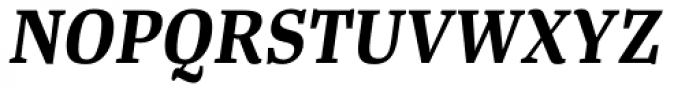 Tanger Serif Narrow SemiBold Italic Font UPPERCASE
