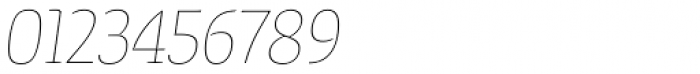 Tanger Serif Narrow UltraLight Italic Font OTHER CHARS