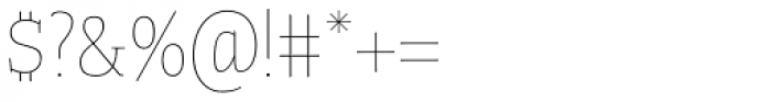 Tanger Serif Narrow UltraLight Font OTHER CHARS