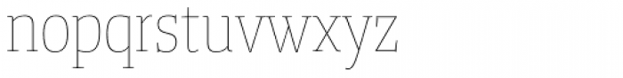 Tanger Serif Narrow UltraLight Font LOWERCASE
