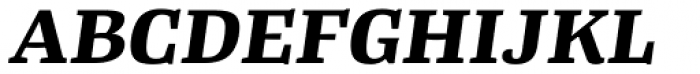 Tanger Serif Wide Bold Italic Font UPPERCASE