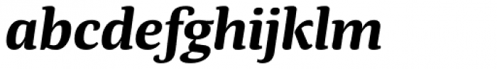 Tanger Serif Wide Bold Italic Font LOWERCASE