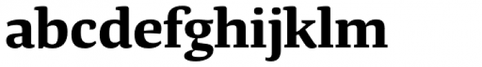 Tanger Serif Wide Bold Font LOWERCASE