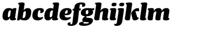 Tanger Serif Wide Heavy Italic Font LOWERCASE