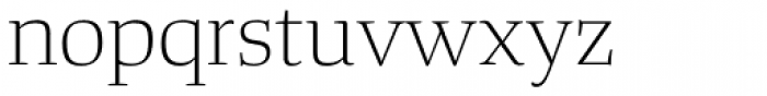 Tanger Serif Wide Light Font LOWERCASE