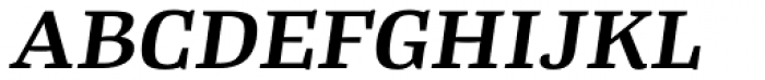 Tanger Serif Wide SemiBold Italic Font UPPERCASE