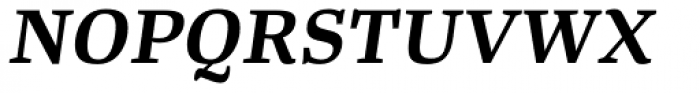 Tanger Serif Wide SemiBold Italic Font UPPERCASE