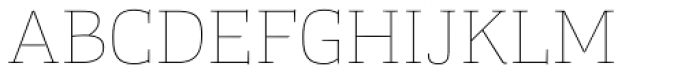 Tanger Serif Wide UltraLight Font UPPERCASE