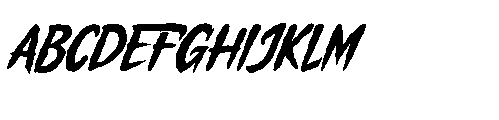 Tangkurak Italic Font UPPERCASE