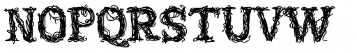 Tangled PW Font UPPERCASE