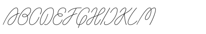 Tangley Font UPPERCASE