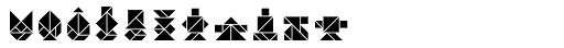 Tangram A Inline Font UPPERCASE