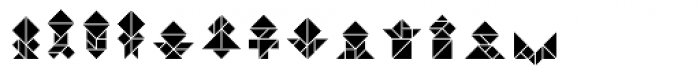 Tangram A Inline Font LOWERCASE