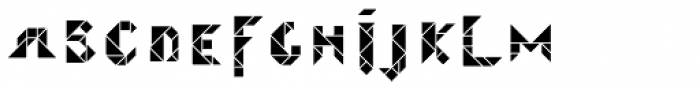 Tangram Alphabet Inline Font UPPERCASE