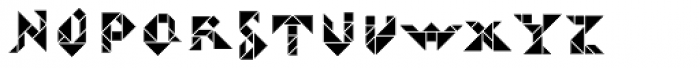 Tangram Alphabet Inline Font UPPERCASE