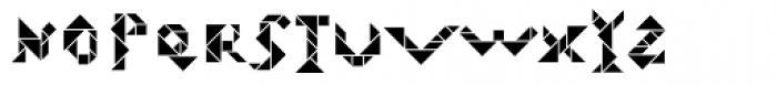 Tangram Alphabet Inline Font LOWERCASE