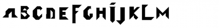 Tangram Alphabet Font UPPERCASE
