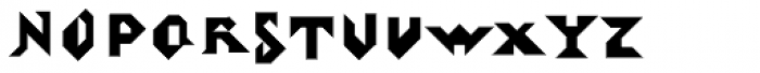 Tangram Alphabet Font UPPERCASE