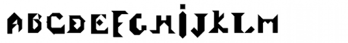 Tangram Alphabet Font LOWERCASE