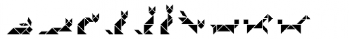 Tangram Animals Inline Font OTHER CHARS