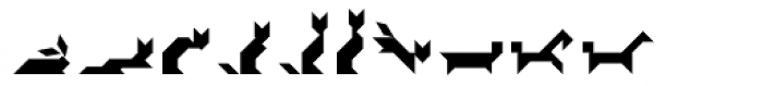 Tangram Animals Font OTHER CHARS