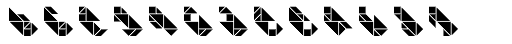 Tangram D Inline Font LOWERCASE