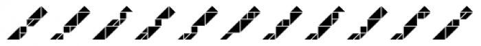 Tangram E Inline Font LOWERCASE