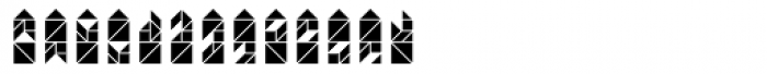 Tangram F Inline Font LOWERCASE