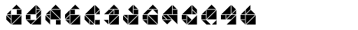 Tangram H Inline Font LOWERCASE
