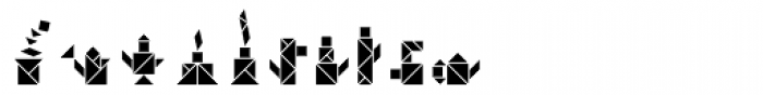 Tangram Objects Inline Font OTHER CHARS