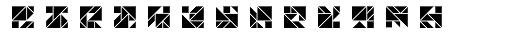 Tangram Squares Inline Font UPPERCASE