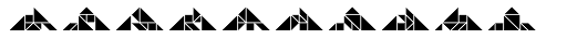 Tangram Triangles Inline Font OTHER CHARS