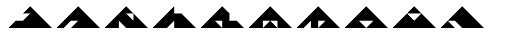 Tangram Triangles Font OTHER CHARS