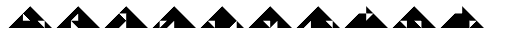 Tangram Triangles Font UPPERCASE