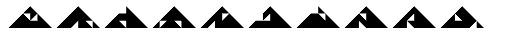 Tangram Triangles Font LOWERCASE
