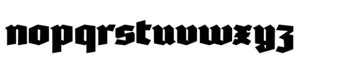 Tannen Heavy Font LOWERCASE